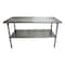 Bk Resources Work Table 16/304 Stainless Steel With Stainless Steel Shelf 60"Wx24"D CVT-6024 - alternate 5